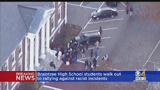 Braintree High School Students Walk Out To Protest Racist Incidents