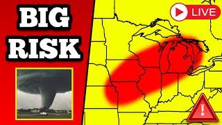 The 4 LARGE Tornadoes In Wisconsin, As It Occurred Live - 6/22/24