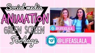 Social media Bar Animation Green Screen Footage - editinghacksbylala