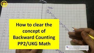 Backward Counting LKG/PP1 UKG/PP2 Math Syllabus || Introduction to Backward/Reverse Counting