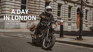 A Day in London by Motorcycle.  Riding around the City, a Coffee Stop and Filtering Through Traffic