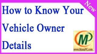 How to Know Your Vehicle Owner Details Online