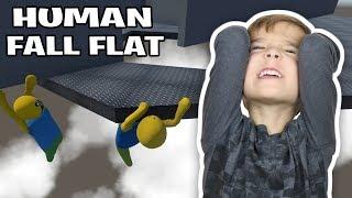 THIS MAP MADE ME RAGE QUIT in HUMAN FALL FLAT MULTIPLAYER DAD VS SON