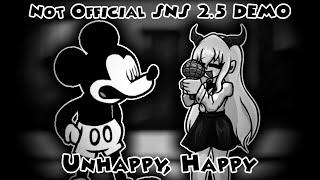 FNF' Sunday Night Suicide 2.5 Fanmade Demo | Unhappy - Happy / White Shiroi and Mickey