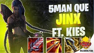 Jinx + Lulu vs 5 Man Que Ft. @kieswildrift  Rift HellsDevil Plus Gameplay