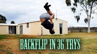 Learning a BACKFLIP On The Ground In UNDER 15 MINUTES (Backflip Progression)