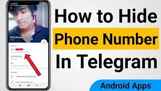 How to Hide My Phone Number in telegram app || Telegram app mai mobile number kaise hide kare