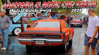 HUGE CLASSIC CAR SHOW!!! Street Machines, Trucks, Street Rods, Muscle Cars, Nickle Dickle Days 2024!