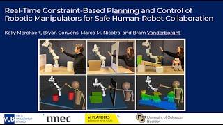 Real-Time Constraint-Based Planning and Control of Robotic Manipulators for Safe HRC