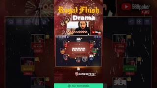 ROYAL FLUSH DRAMA! #poker #royalflush #choppot#pokerstrategy