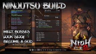Nioh 2 - Ninjutsu Build - Melt Everything with Kunai