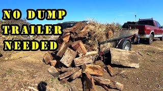 No dump trailer needed, winch powered trailer uploader