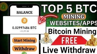 TOP Free 5 Bitcoin Mining Apps/Websites For Android and IOS!  | Noman Fida