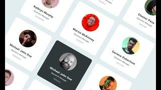 Profile Card UI Design Using HTML & CSS | CSS Flip Hover Effect & Dark Light Mode | Figma UI Design