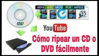 CÓMO COPIAR (RIPEAR) UN DVD, CD O BLU RAY EN TU PC FÁCILMENTE