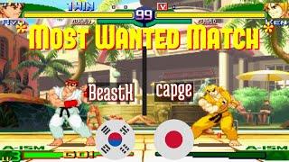 @sfa3: BeastK (KR) vs capge (JP) [Street Fighter Alpha 3 Fightcade] Sep 1