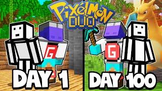 We Spent 100 Days In Minecraft Pixelmon - Duo Minecraft Pixelmon 100 days