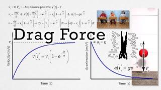 Deriving Motion Equations with Drag Force