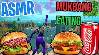 ASMR Gaming  Fortnite Reload Burger Mukbang Eating Relaxing Spectating  Mouth Sounds Whispering 