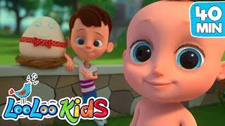 Humpty Dumpty - S3EP25 Kindergarten Fun Highlights Compilation - LooLoo Kids Songs for Kids