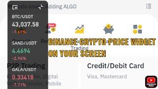 HOW TO ADD BINANCE CRYPTO PRICE ON YOUR PHONE SCREEN | ANDROID WIDGETS | 1 min TUTORIAL