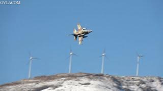 Lowlevel flight Israel Air Force F-16 Sufa at Iniochos 2022