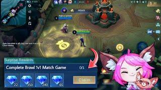 FREE DIAMONDS FOR PLAYING BRAWL MATCHES IN MOBILE LEGENDS | ML FREE DIAMONDS BRAWL EVENT