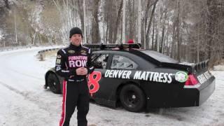 Furniture Row #78 on a snow covered road in Colorado with Warren Miller Ent