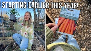 I'M STARTING THESE SO EARLY!! / ALLOTMENT GARDENING UK