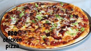 HOMEMADE BBQ CHICKEN PIZZA! / BBQ chicken pizza / bbq chicken pizza recipe