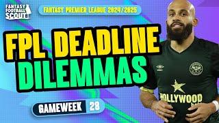 FPL DEADLINE DILEMMAS GW28!  | PRAS & MO'S TRANSFER PLANS! | Fantasy Premier League Tips 2024/25