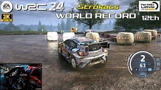 WORLD RECORD 12th - EA SPORTS WRC 24 | Strokacs - Test Rally Latvia Ford Puma | PXN V10 Gameplay