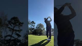 앞오르막 풀스윙=클럽짧게/체중앞쪽/훅구질 가능성/상체 세우기...#golf #골프