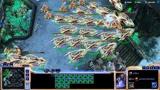 Starcraft 2 - 4 vs 4 Cannon Rush to Grand Master SC2 ladder Matches Mass Carrier Void Ray Gameplay