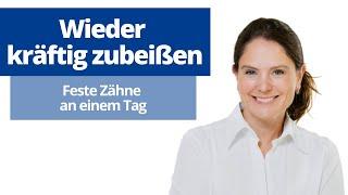 Sofortimplantat direkt nach Zahnextraktion [feste Zähne an einem Tag]