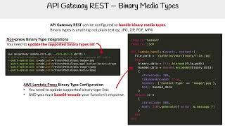 API Gateway REST Binary Media Types - AWS Course