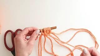 Little semicircle macrame diy