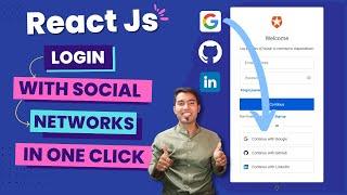 React Registration & Login with Google, GitHub, LinkedIn || Social Login with Auth0 in one Click 