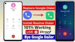 Replace Google dialer with realme dialer with auto call recording permanent solution