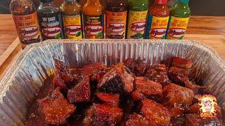 Brisket Burnt Ends | El Yucateco | Get Out and Grill