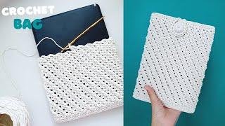 Step by Step Crochet Tablet Case with Minimal Crochet Pattern | ViVi Berry Crochet