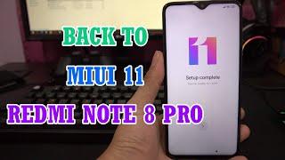 [Back to MIUI 11] Install MIUI 11 Redmi Note 8 Pro Downgrade Dari MIUI 12