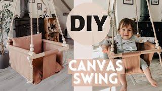 DIY Baby and Toddler Canvas Swing