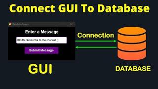 CONNECT PYTHON GUI TO SQLITE DATABASE