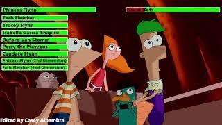 Phineas and Ferb the Movie: Across the 2nd Dimension (2011) Tunnel Chase with healthbars