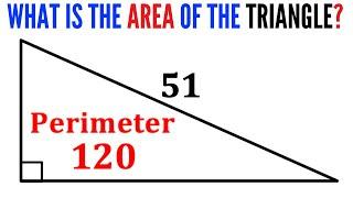 Can you find the area of the triangle? | #math #maths