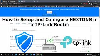 How to Setup and Configure NEXTDNS in a TP-Link Router | 2021 |