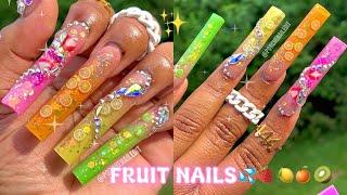  FRUIT NAILS  | FULL ACRYLIC NAIL TUTORIAL