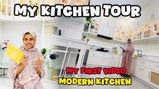 MY KITCHEN TOUR|MODERN KITCHEN |MY FIRST VIDEO ​⁠@noufalftkd2822 ​⁠@ummayummonum2.032