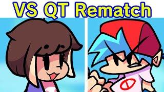 Friday Night Funkin' VS QT FULL WEEK + Cutscenes & Ending (FNF Mod/Hard) (Bad Luck QT)